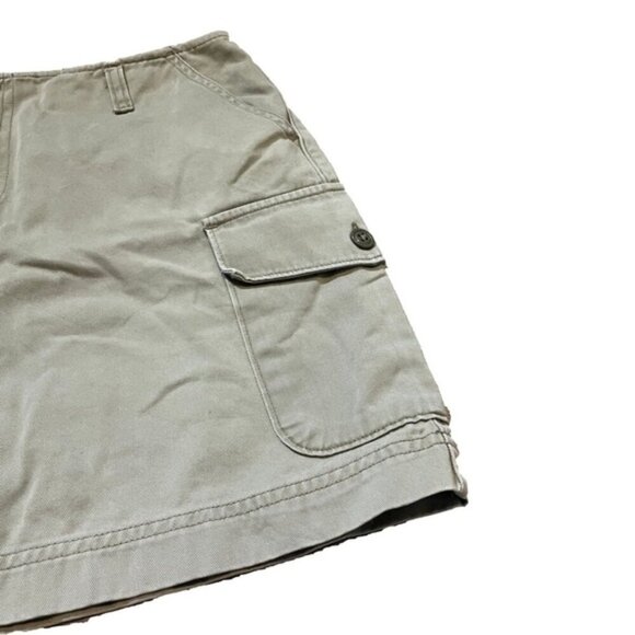Vtg Army Green Cargo Womens Mini Skirt Y2K Gorpcore Streetwear Utility 90s Urban - Picture 4 of 6
